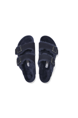 Birkenstock Arizona Shearling Suede Leather | Midnight Blue | Regular