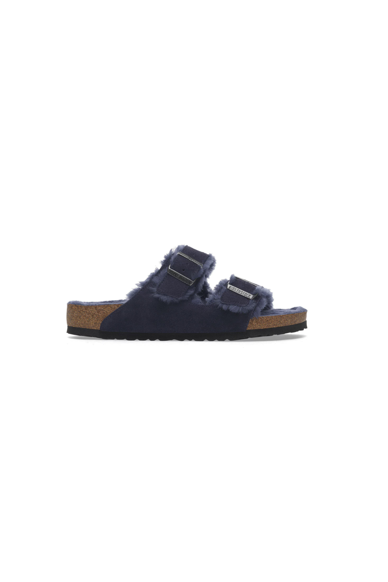 Birkenstock Arizona Shearling Suede Leather | Midnight Blue | Regular