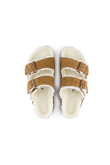 Birkenstock Arizona Shearling Suede Leather | Mink | Regular