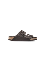 Birkenstock Arizona Shearling Suede Leather | Mocha | Narrow