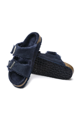 Birkenstock Arizona Shearling Suede Leather | Night | Narrow