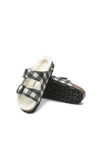 Birkenstock Arizona Shearling Wool Plaid | White | Regular