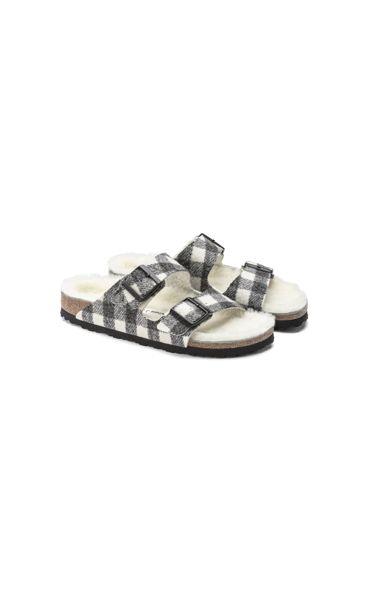 Birkenstock Arizona Shearling Wool Plaid | White | Regular