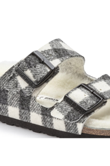 Birkenstock Arizona Shearling Wool Plaid | White | Regular