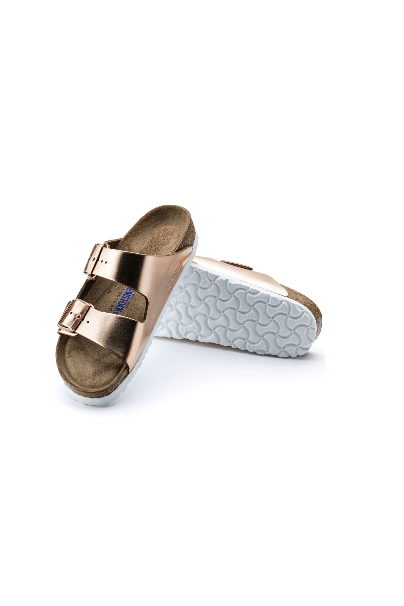Birkenstock Arizona Soft Footbed Natural Leather Metallic | Copper | Regular