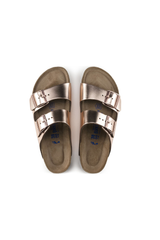 Birkenstock Arizona Soft Footbed Natural Leather Metallic | Copper | Regular