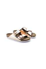 Birkenstock Arizona Soft Footbed Natural Leather Metallic | Copper | Regular