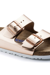 Birkenstock Arizona Soft Footbed Natural Leather Metallic | Copper | Regular