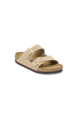 Birkenstock Arizona Soft Footbed Nubuck Leather | Sandcastle | Narrow