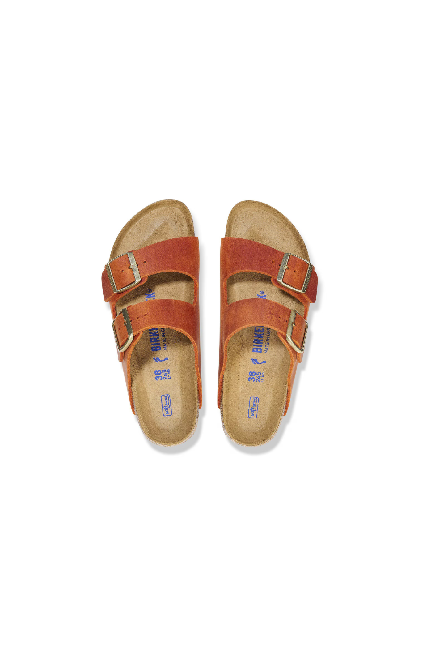 Birkenstock Arizona Soft Footbed Oiled Leather | Burnt Orange | Narrow