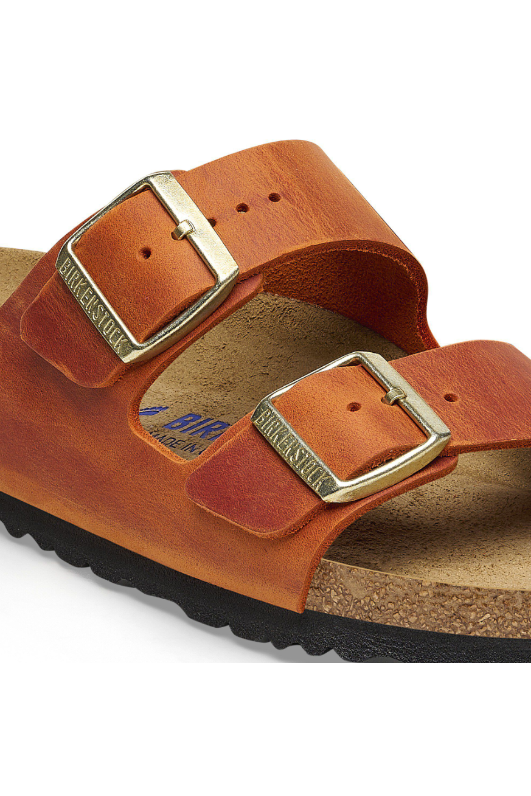 Birkenstock Arizona Soft Footbed Oiled Leather | Burnt Orange | Narrow