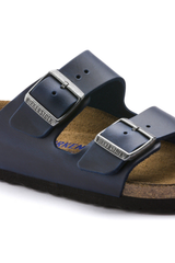 Birkenstock Arizona Soft Footbed Oiled Leather | Blue | Narrow