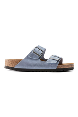 Birkenstock Arizona Soft Footbed Oiled Leather | Dusty Blue | Narrow