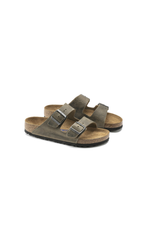 Birkenstock Arizona Soft Footbed Oiled Leather | Faded Khaki | Narrow