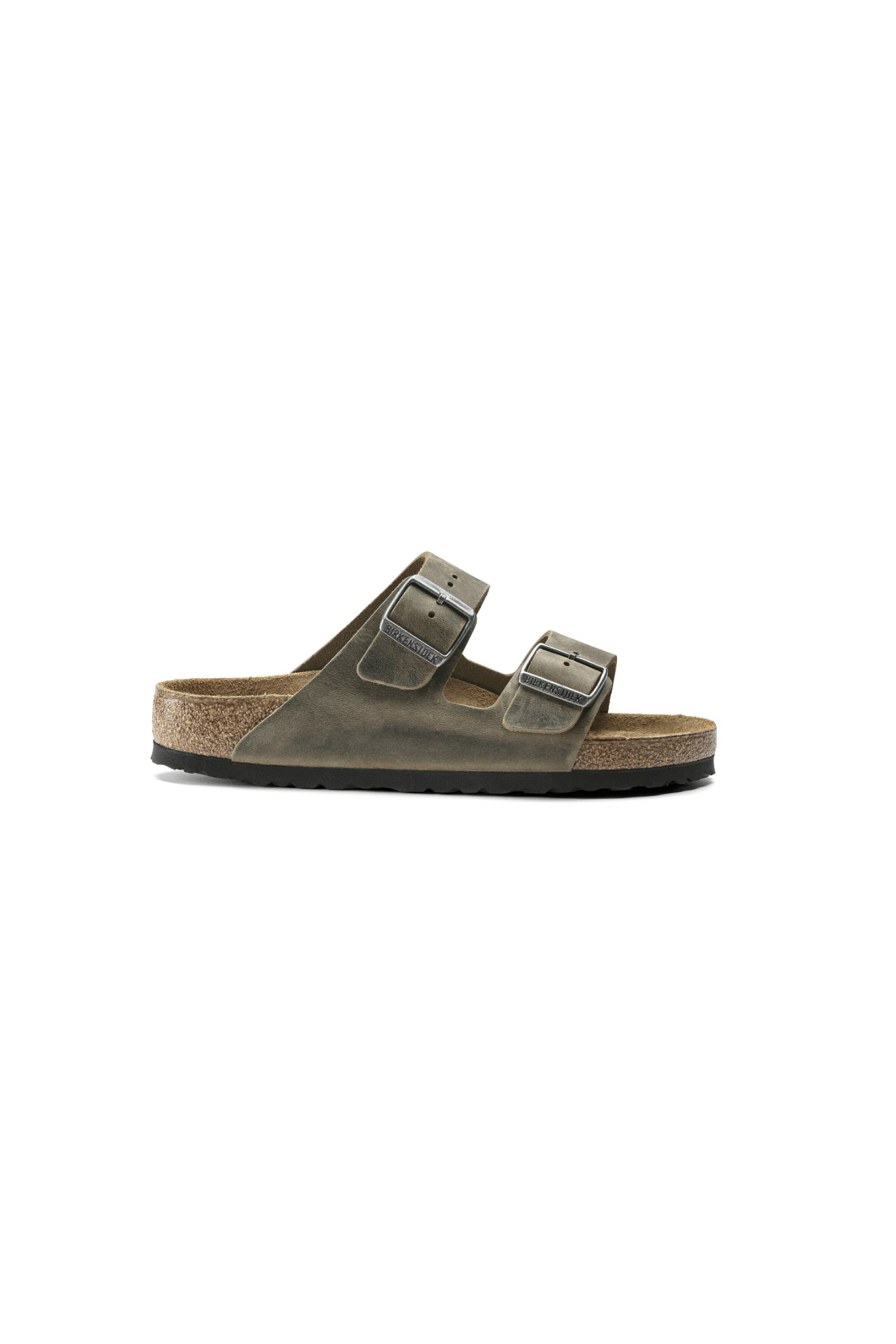 Birkenstock Arizona Soft Footbed Oiled Leather | Faded Khaki | Narrow