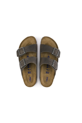 Birkenstock Arizona Soft Footbed Oiled Leather Sandals | Iron | Regular
