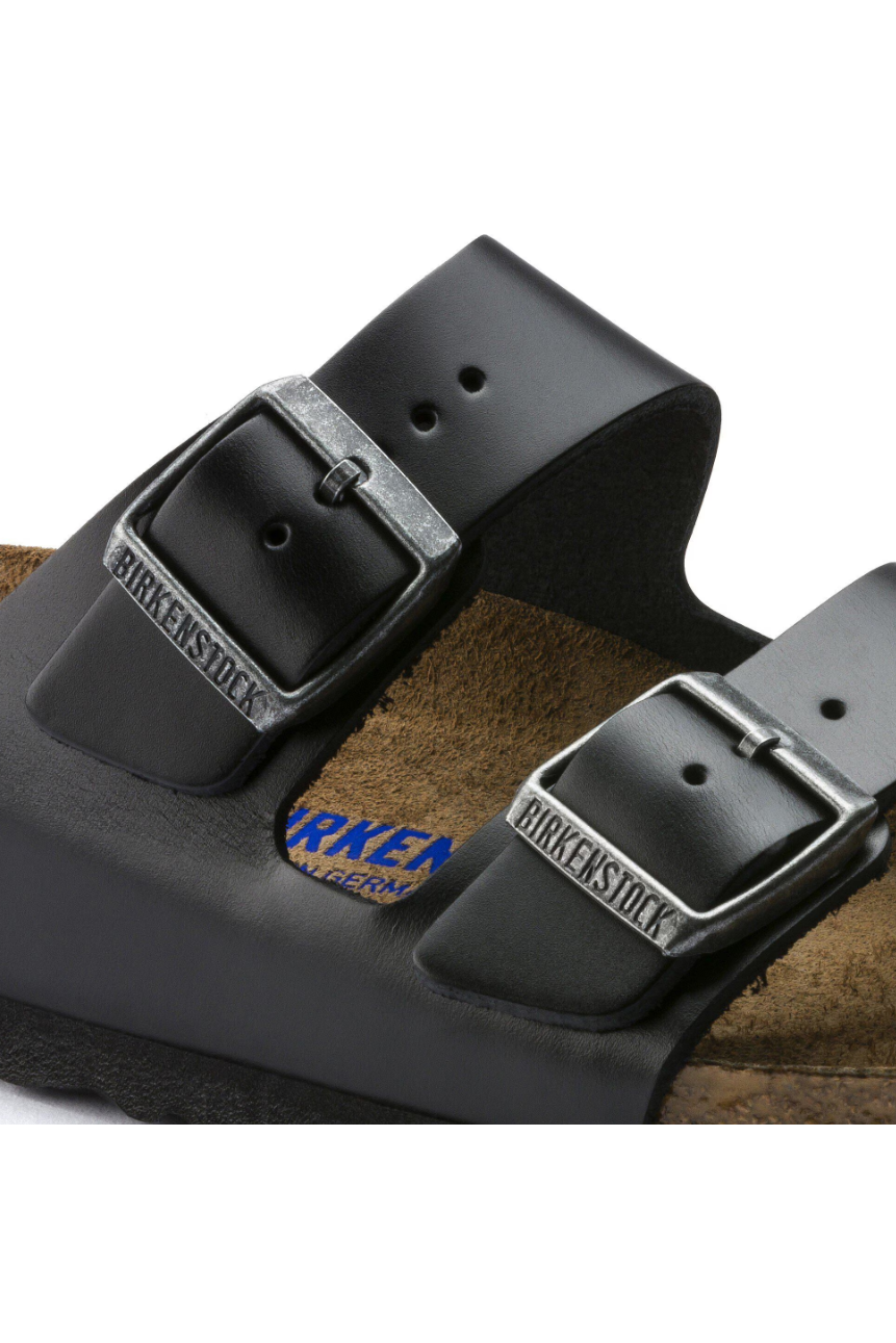 Birkenstock Arizona Soft Footbed Smooth Leather Amalfi | Black | Regular