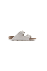 Birkenstock Arizona Soft Footbed Suede Leather | Antique White | Narrow