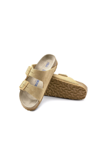 Birkenstock Arizona Soft Footbed Suede Leather | Latte Cream | Regular