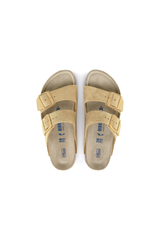 Birkenstock Arizona Soft Footbed Suede Leather | Latte Cream | Regular