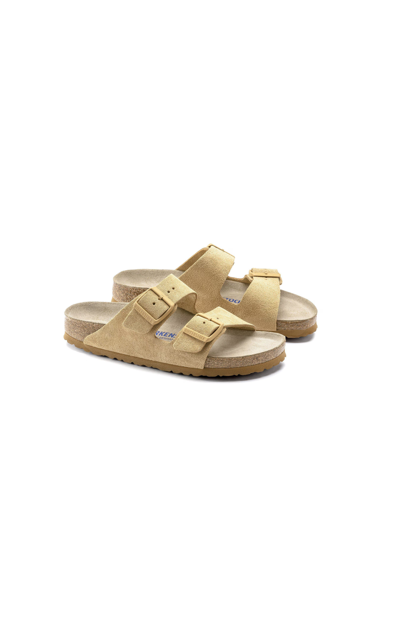 Birkenstock Arizona Soft Footbed Suede Leather | Latte Cream | Regular