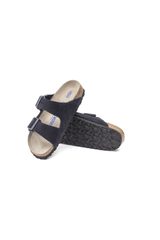 Birkenstock Arizona Soft Footbed Suede Leather Sandals | Midnight Blue | Narrow
