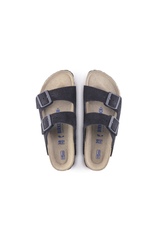 Birkenstock Arizona Soft Footbed Suede Leather Sandals | Midnight Blue | Narrow