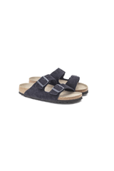 Birkenstock Arizona Soft Footbed Suede Leather Sandals | Midnight Blue | Narrow