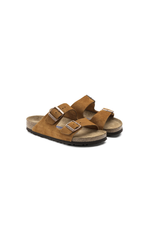 Birkenstock Arizona Soft Footbed Suede Leather | Mink | Regular