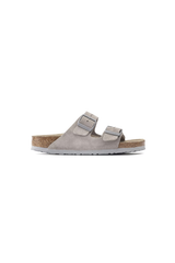 Birkenstock Arizona Soft Footbed Suede Leather | Stone Coin | Regular