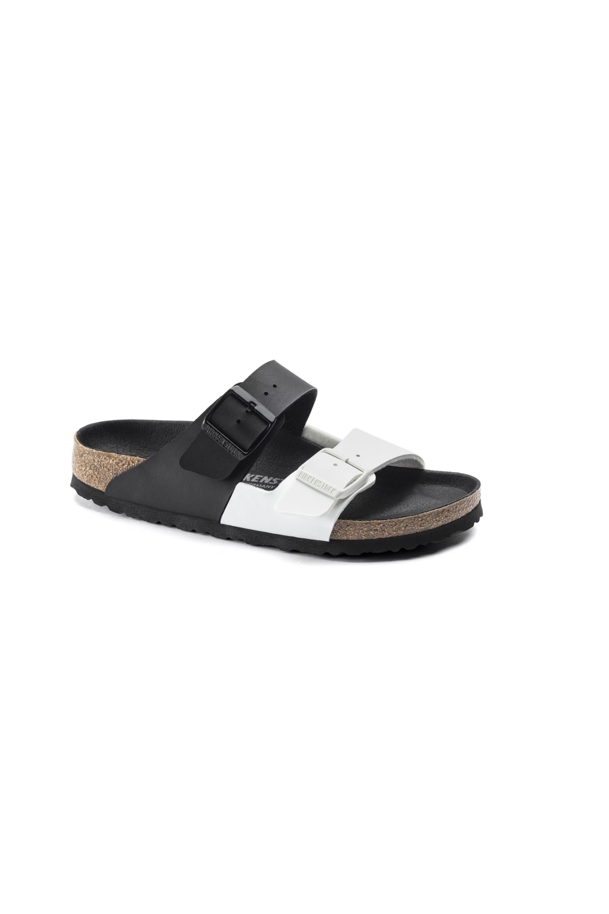 Birkenstock Arizona Split Birko-Flor Sandals | Black/White | Narrow