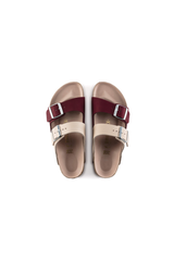 Birkenstock Arizona Split Nubuck Leather Sandals | Red Maroon | Narrow