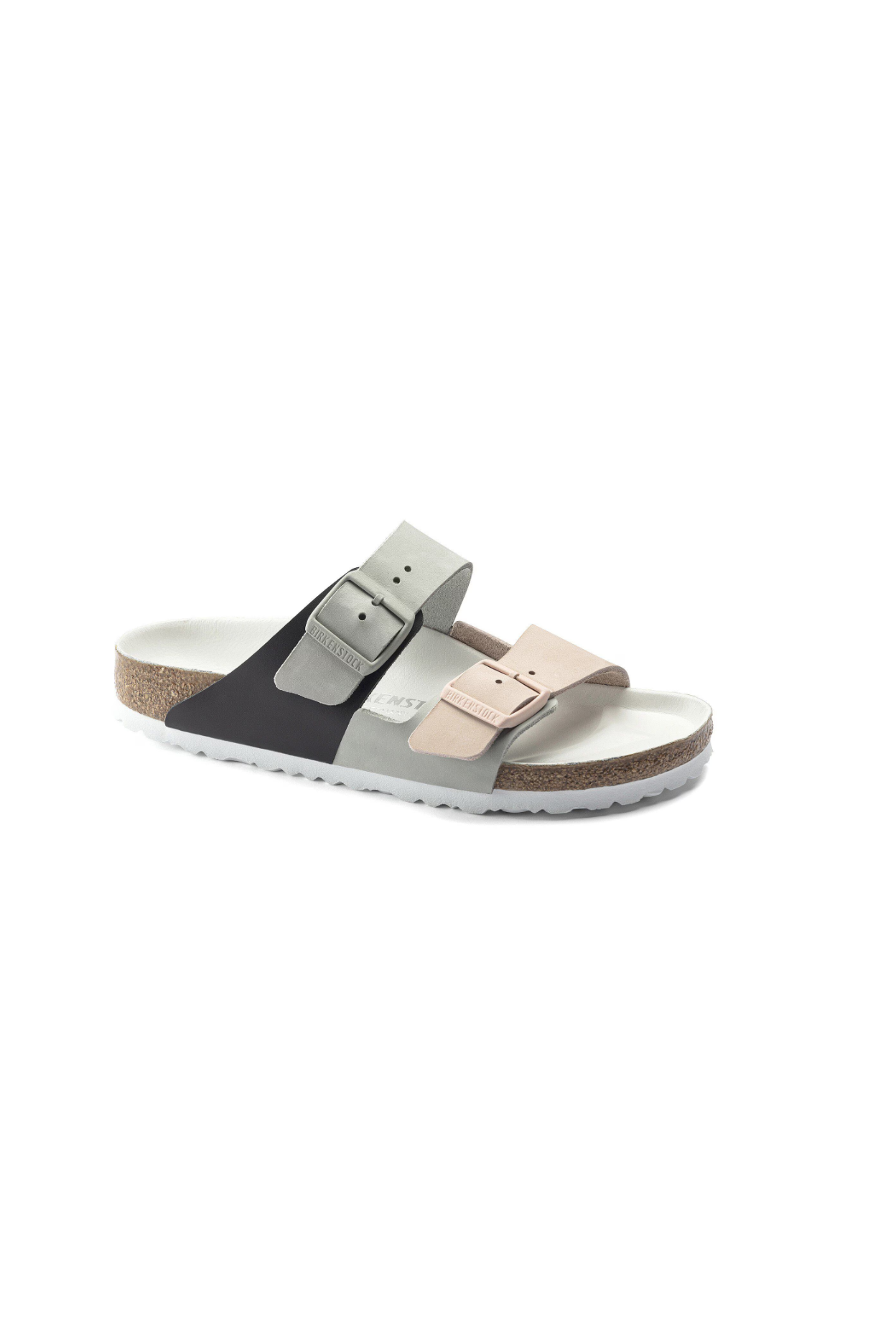 Birkenstock Arizona Split Nubuck Leather Mineral Sandals | Light Rose | Narrow
