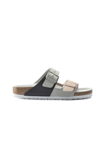 Birkenstock Arizona Split Nubuck Leather Mineral Sandals | Light Rose | Narrow