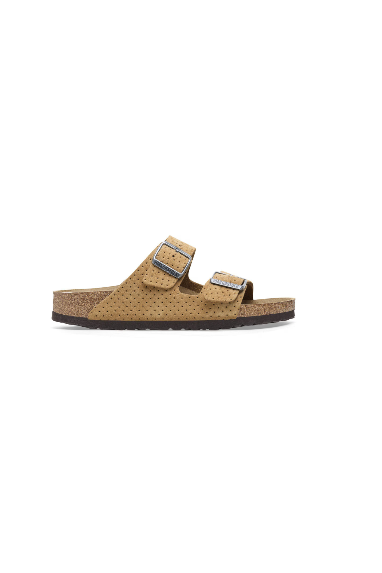 Birkenstock Arizona Suede Embossed | New Beige | Narrow