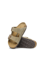 Birkenstock Arizona Suede Leather Taupe Sandals | Regular