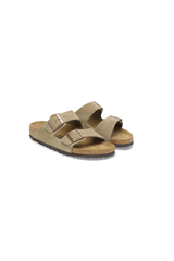 Birkenstock Arizona Suede Leather Taupe Sandals | Regular