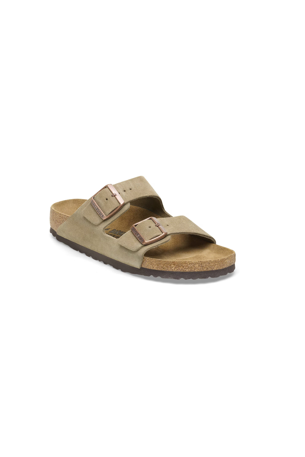 Birkenstock Arizona Suede Leather Taupe Sandals | Regular