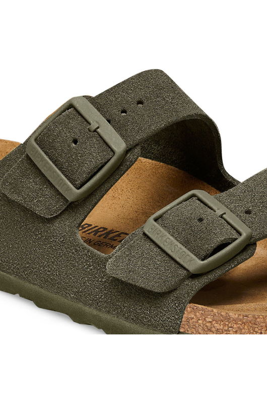 Birkenstock Arizona Suede Leather | Thyme | Narrow