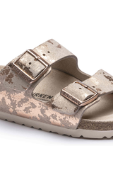 Birkenstock Arizona Suede Leather | Vintage Metallic Rose Copper | Narrow
