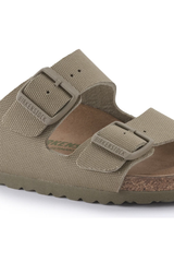 Birkenstock Arizona Vegan Textile Sandals | Faded Khaki | Regular