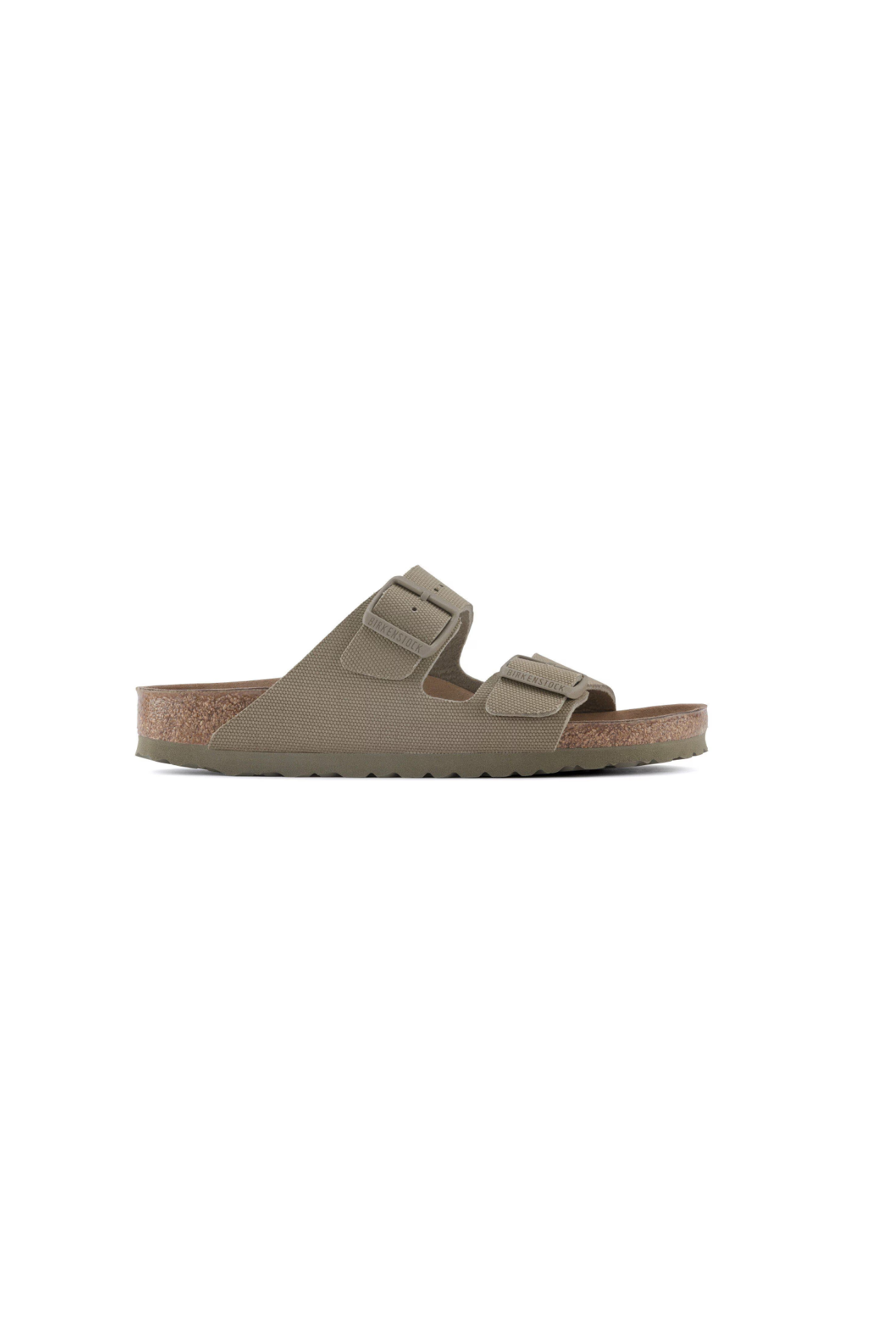 Birkenstock Arizona Vegan Textile Sandals | Faded Khaki | Regular