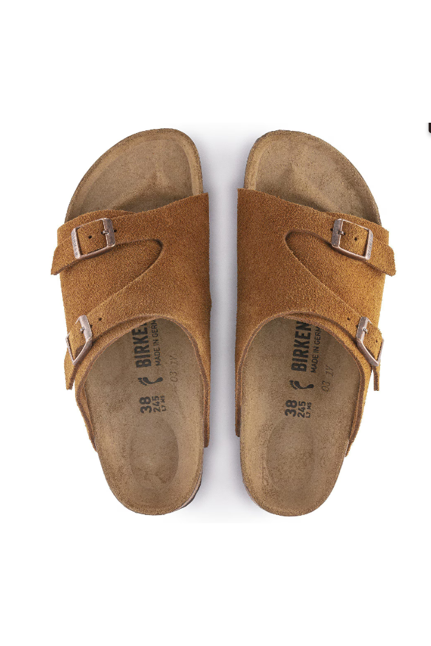 Birkenstock Zurich Suede Leather | Mink | Narrow