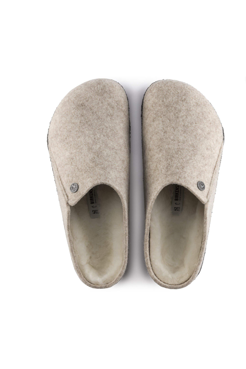 Birkenstock Zermatt Shearling Wool Felt | Eggnog | Narrow
