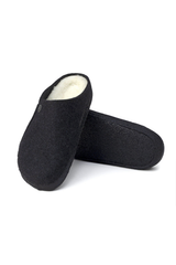 Birkenstock Zermatt Shearling Wool Felt | Anthracite | Narrow