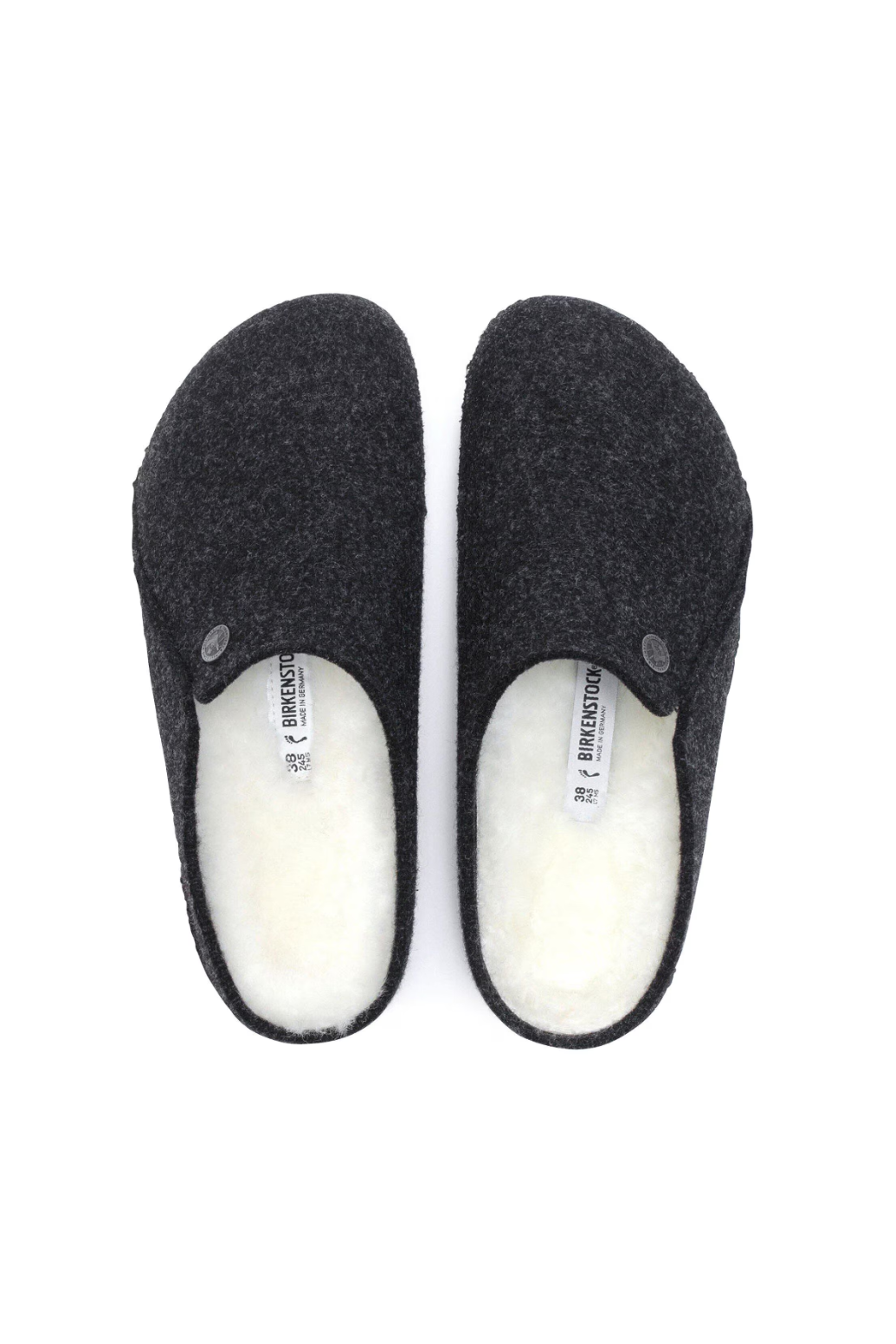 Birkenstock Zermatt Shearling Wool Felt | Anthracite | Narrow