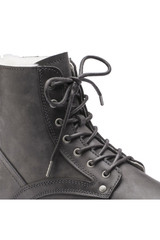 Birkenstock Bryson Shearling Oiled Nubuck | Leather Graphite | Narrow