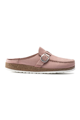 Birkenstock Buckley Nubuck Leather Clogs | Soft Pink | Narrow
