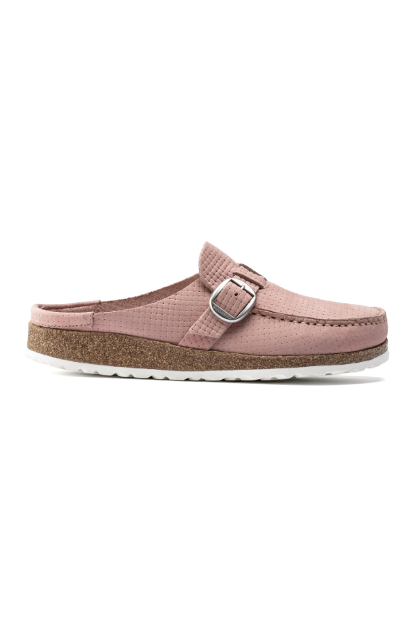 Birkenstock Buckley Nubuck Leather Clogs | Soft Pink | Narrow