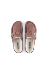 Birkenstock Buckley Shearling Suede Leather | Pink Clay | Narrow